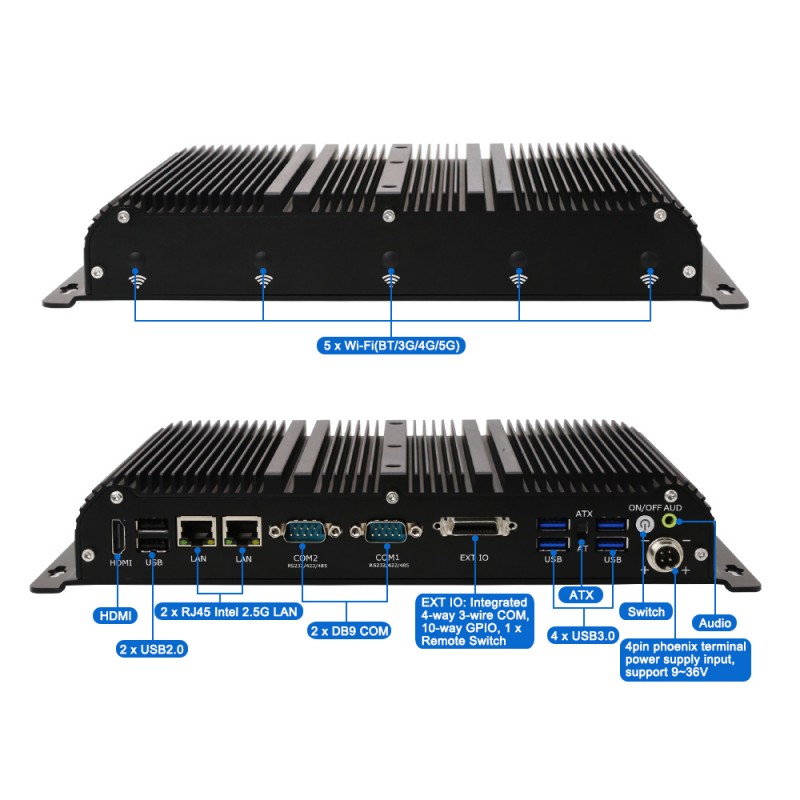 Промышленный компьютер безвент – обзор и цена Fanless Industrial Pc Rs485 Core I7