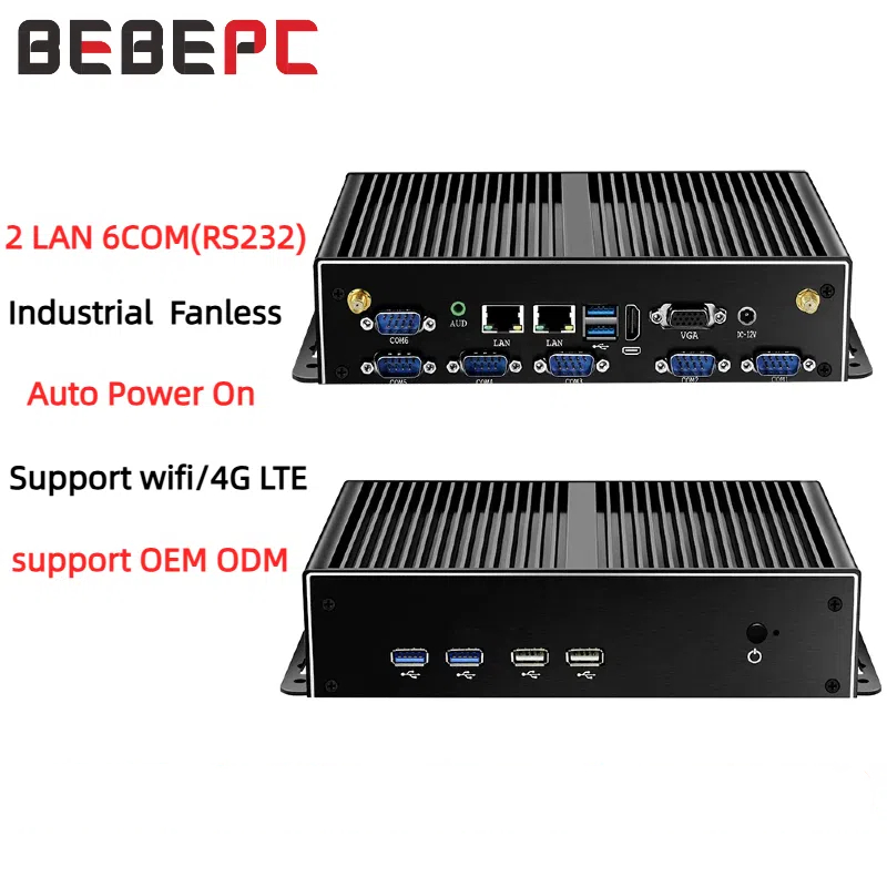 Мини-промышленный ПК безвентил – обзор и цена Fanless Industrial Pc Rs485 Core I7